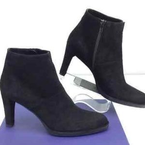 Stuart Weitzman HONCHO Black Suede Size 8